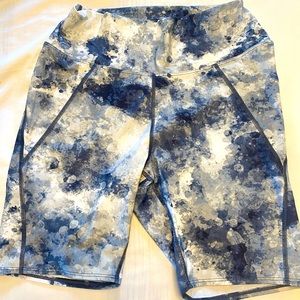 SOMA WKND large bike shorts blue cloud tie dye